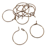 Tarnish Resistant 316-Stainless Steel Hoop Earring Hook 15x0.7 MM (10 Pieces) 21-Gauge Round Rose Gold Color For Jewellery Making